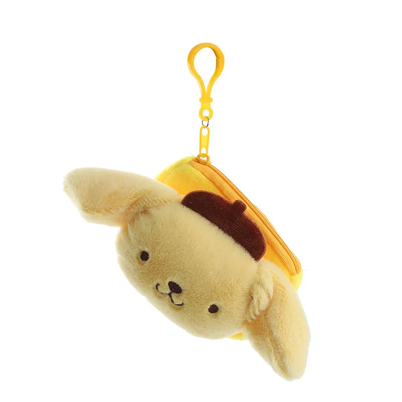 Women's Cute Plush Cartoon Pendant Storage Coin Purses