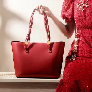 Women's For Elders Mother Winter Niche High-grade Shoulder Bags