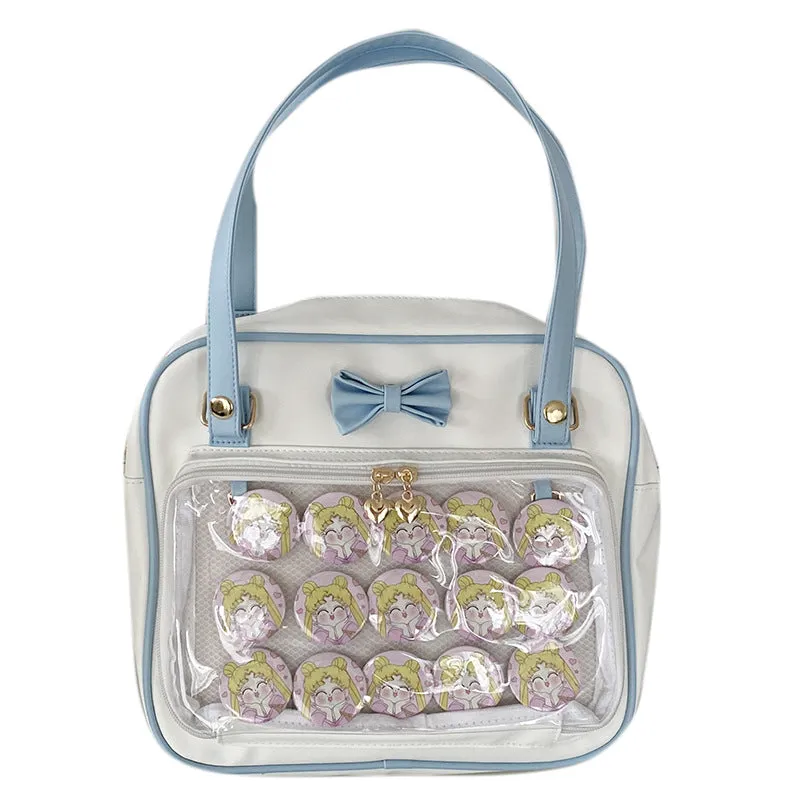 Women's Grain Decorative Snacks Cartoon Doll Large Crossbody Bags