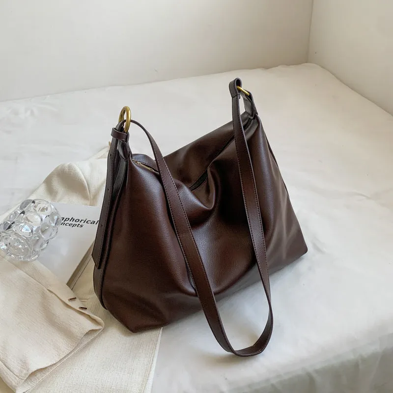 Women's Large Capacity Single College Class Retro Crossbody Bags