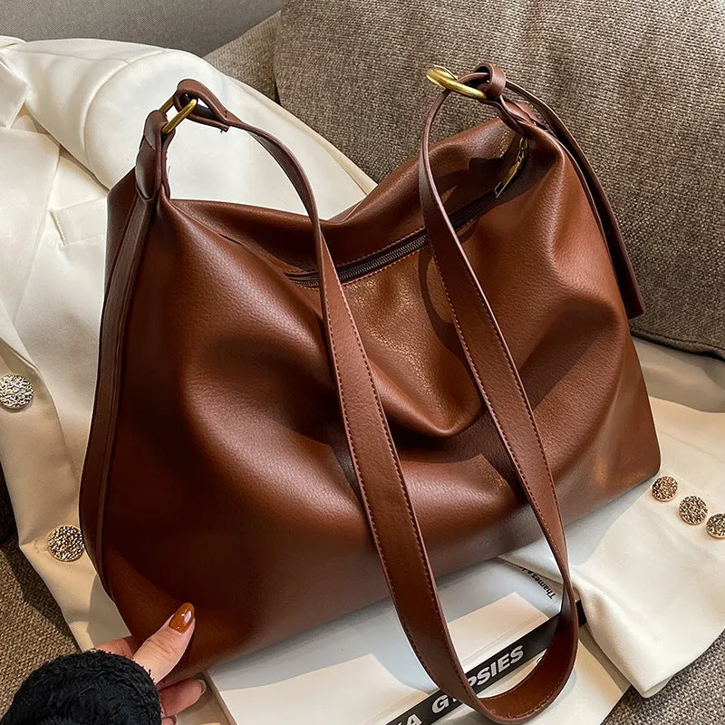 Women's Large Capacity Single College Class Retro Crossbody Bags