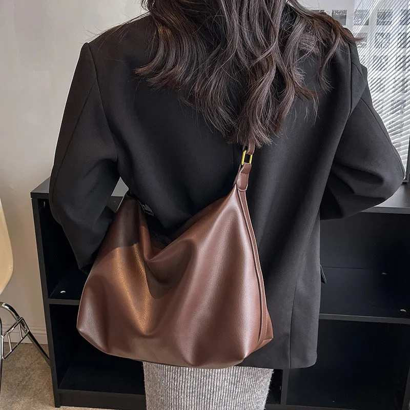 Women's Large Capacity Single College Class Retro Crossbody Bags