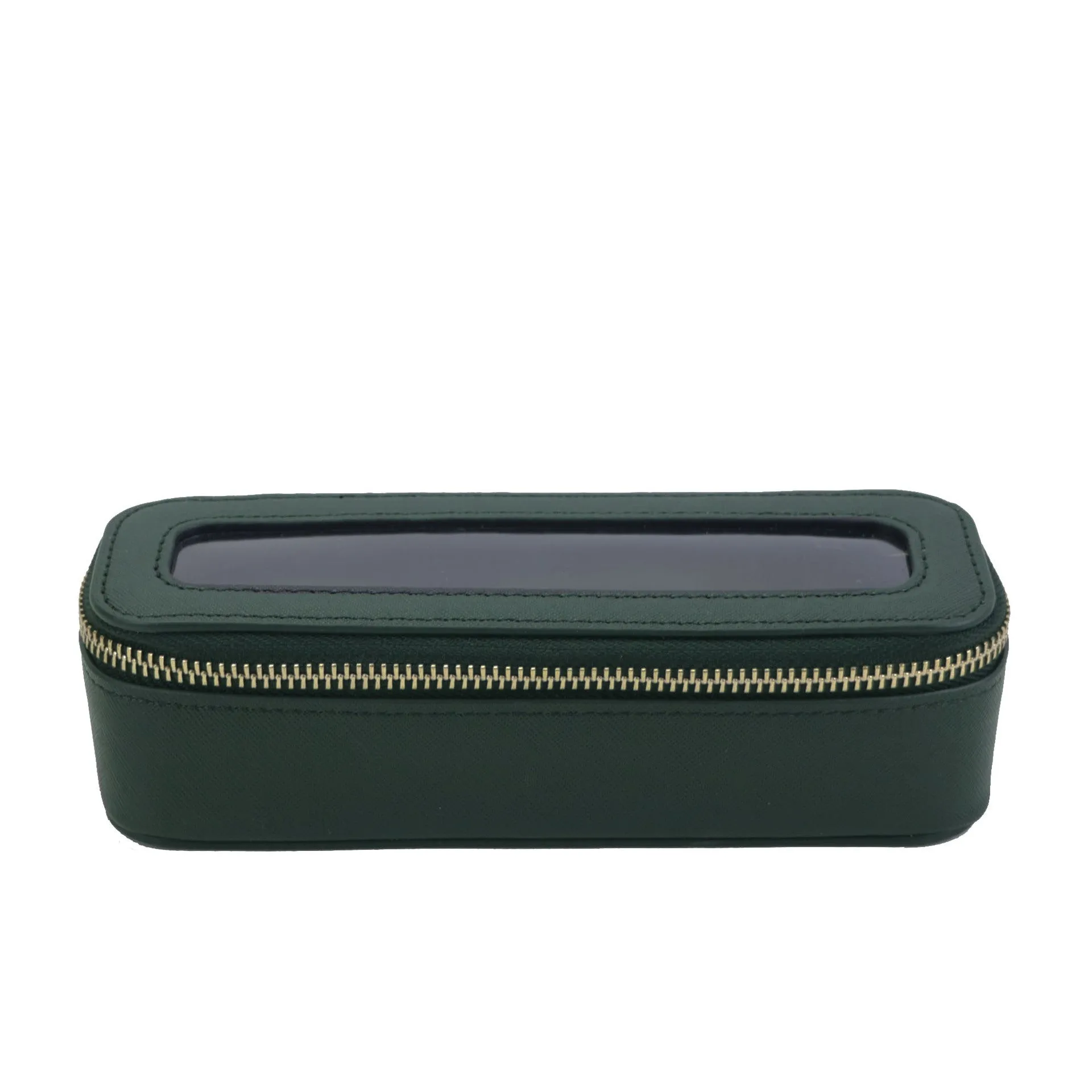 Women's Leather Waterproof Transparent Wash Large Capacity Makeup Cosmetic Bags