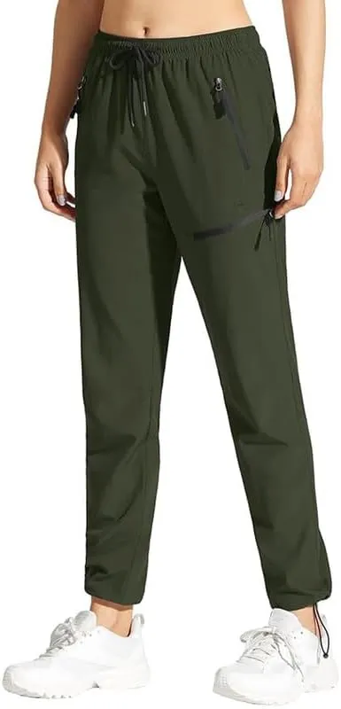 Women's Lightweight Hiking Cargo Pants Quick Dry Casual Travel Sweatpants Joggers Water Resistant