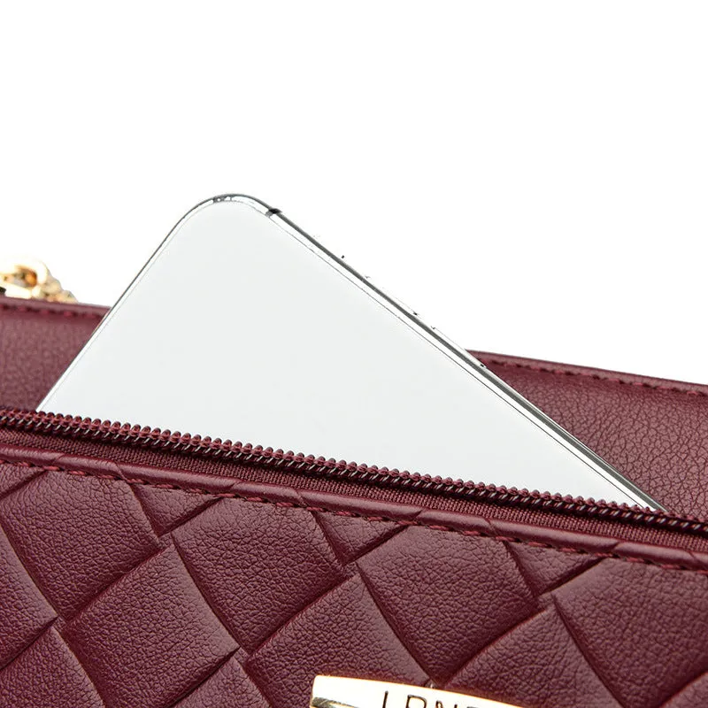 Women's Rhombus Fashion Pouches Mini Large Capacity Crossbody Bags