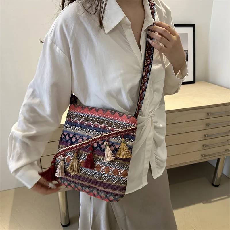 Women's Trendy Retro Fashion Simple Western Style Shoulder Bags