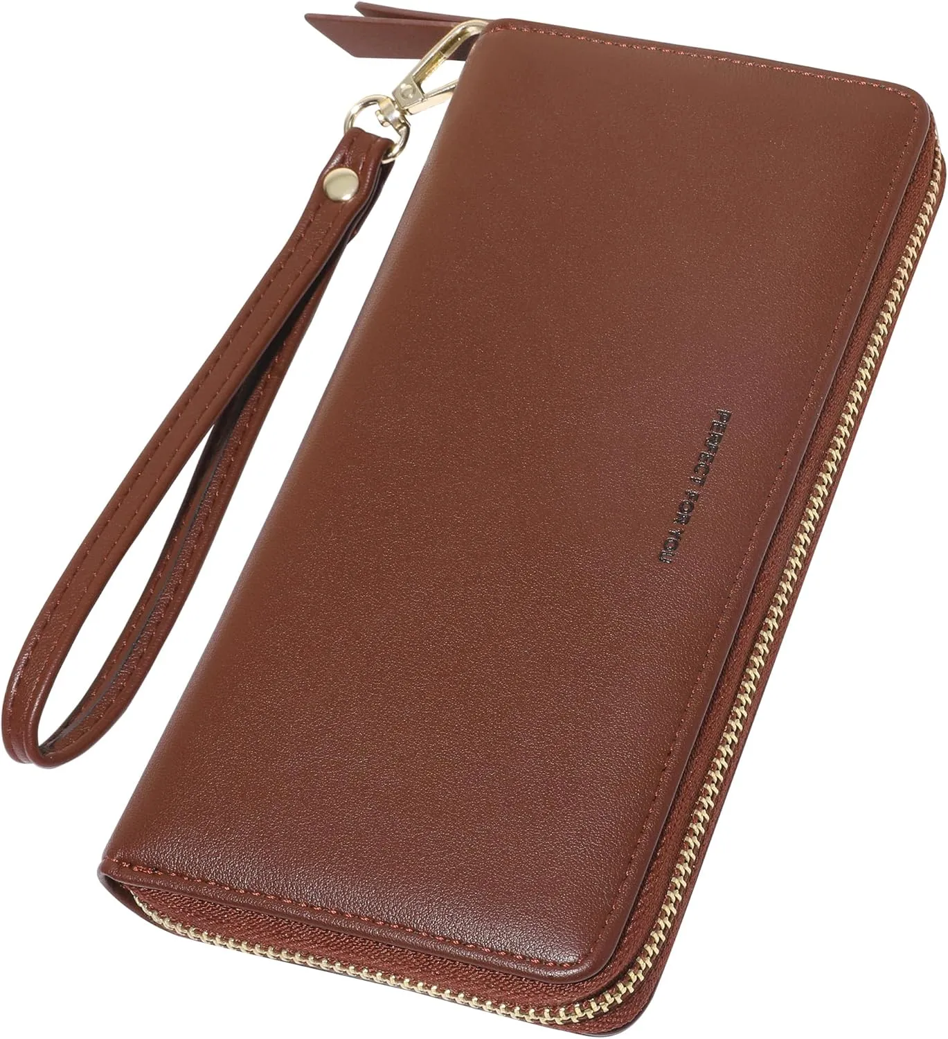 Womens Wallet RFID Large Capacity Zip Around Wallet PU Leather Credit Card Holder Clutch Wristlet Wallet Travel Purse