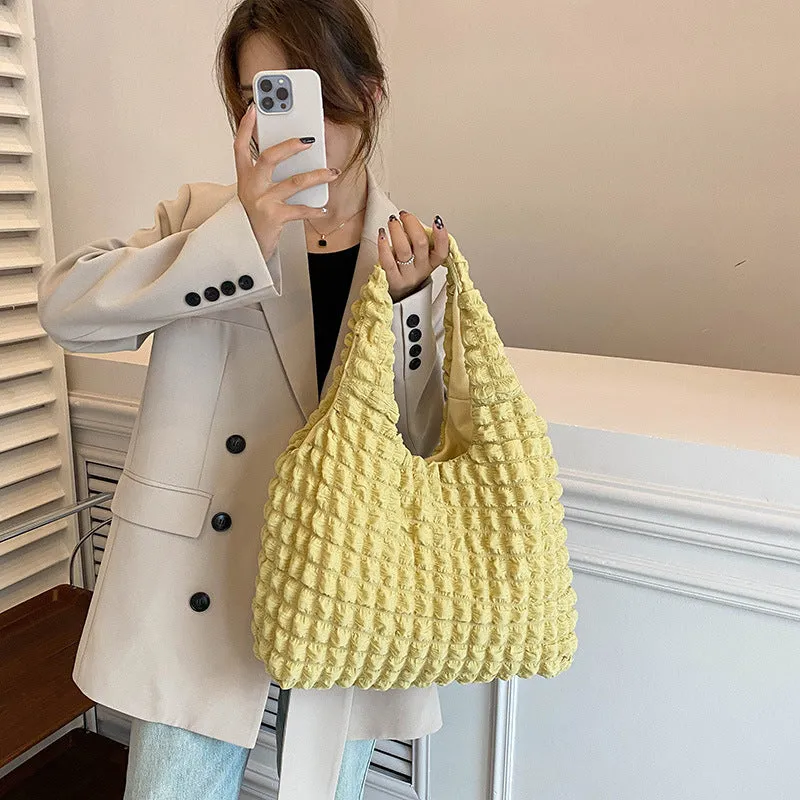 Women's Western Style Cloud Korean Underarm Large Capacity Shoulder Bags