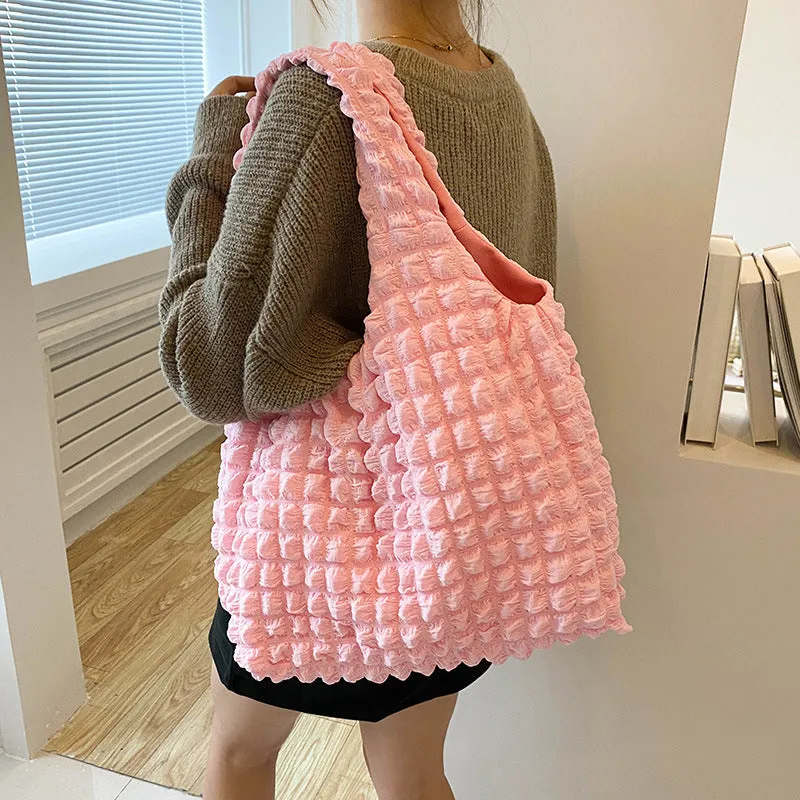 Women's Western Style Cloud Korean Underarm Large Capacity Shoulder Bags