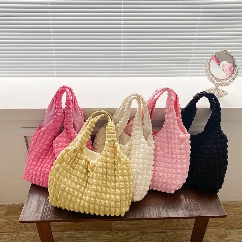 Women's Western Style Cloud Korean Underarm Large Capacity Shoulder Bags
