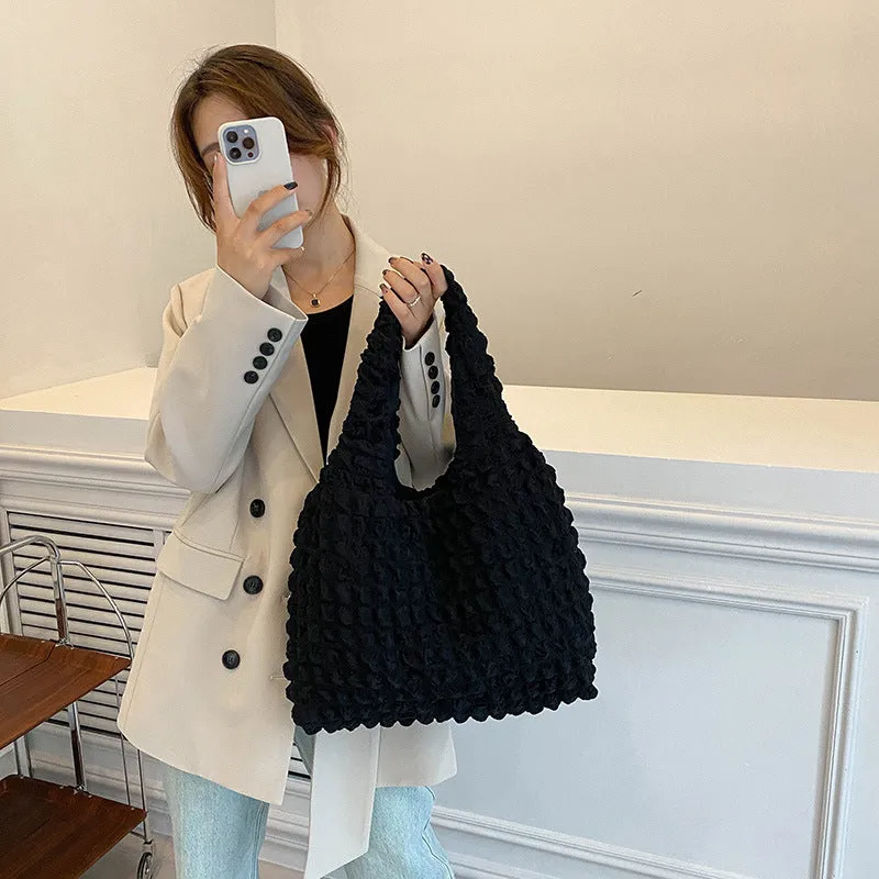 Women's Western Style Cloud Korean Underarm Large Capacity Shoulder Bags