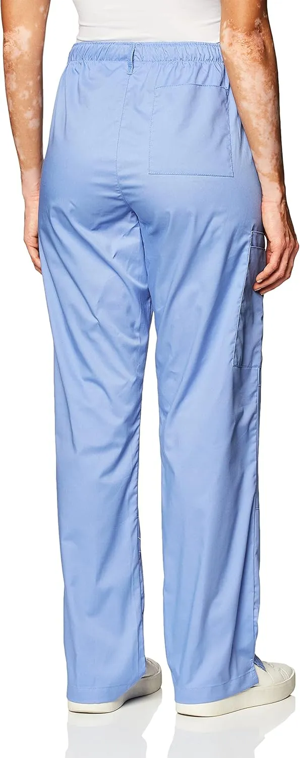 WonderWink Women's Petite-Plus-Size Wonderwork Straight Leg Cargo Scrub Pant