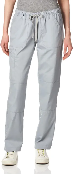 WonderWink Women's Petite-Plus-Size Wonderwork Straight Leg Cargo Scrub Pant