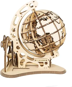 Wooden Mechanical Construction Set Globe