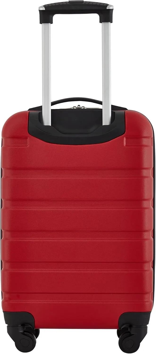 Wrangler Hardside Spinner Carry-On Luggage, Salsa Red, 22-Inch