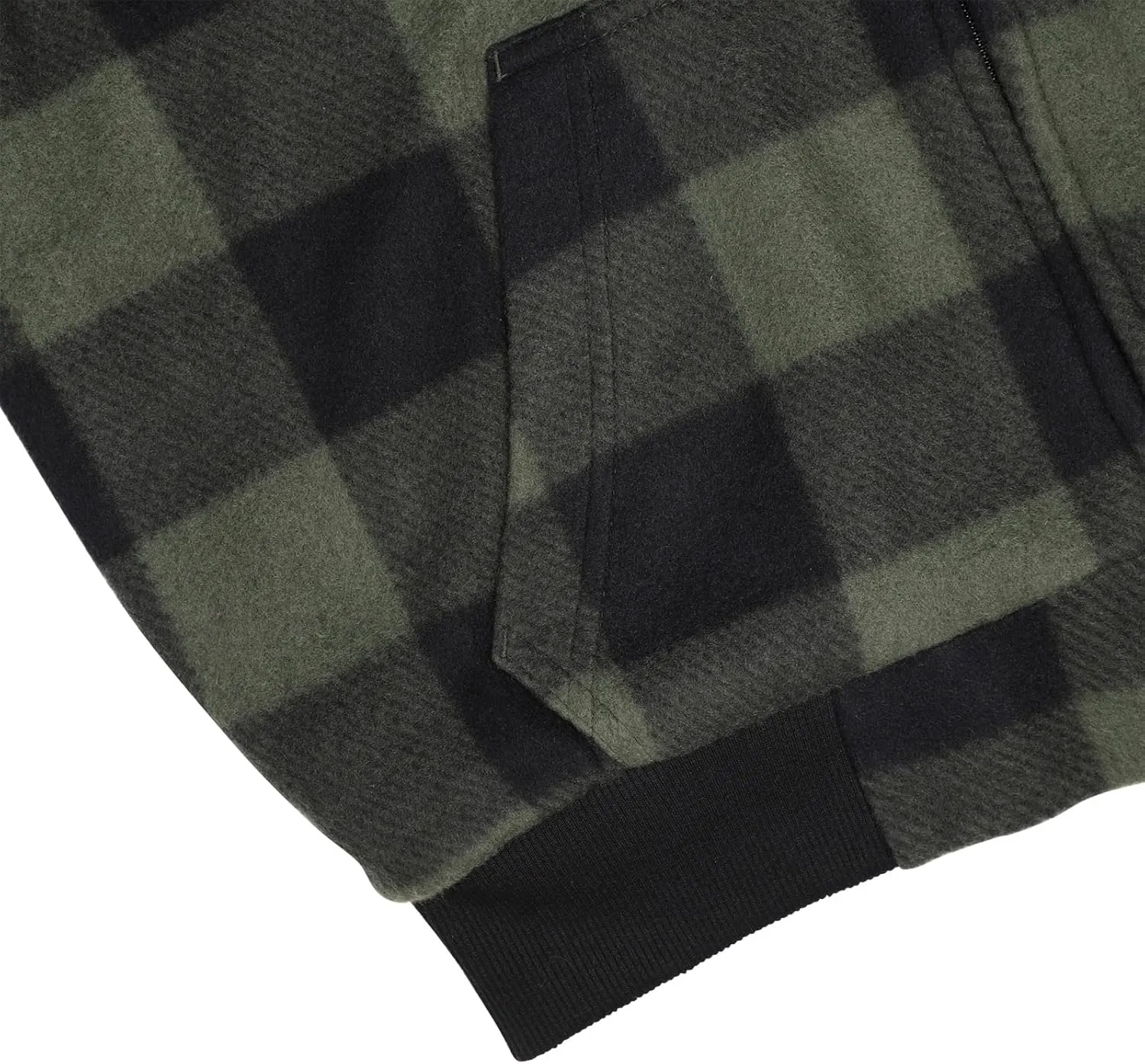 Yasumond Mens Buffalo Plaid Jacket Zip Up Sherpa Lined Fleece Flannel Coats