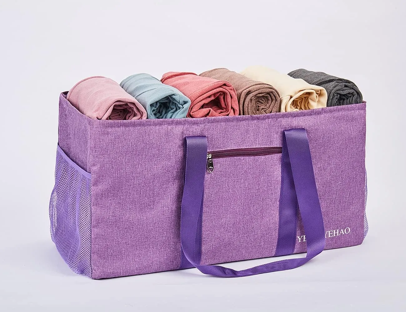 YELAIYEHAO Large Utility Tote Bag, Foldable Collapsible Tote for Storage Pool BeachShopping picnic laundry gym and Luggage