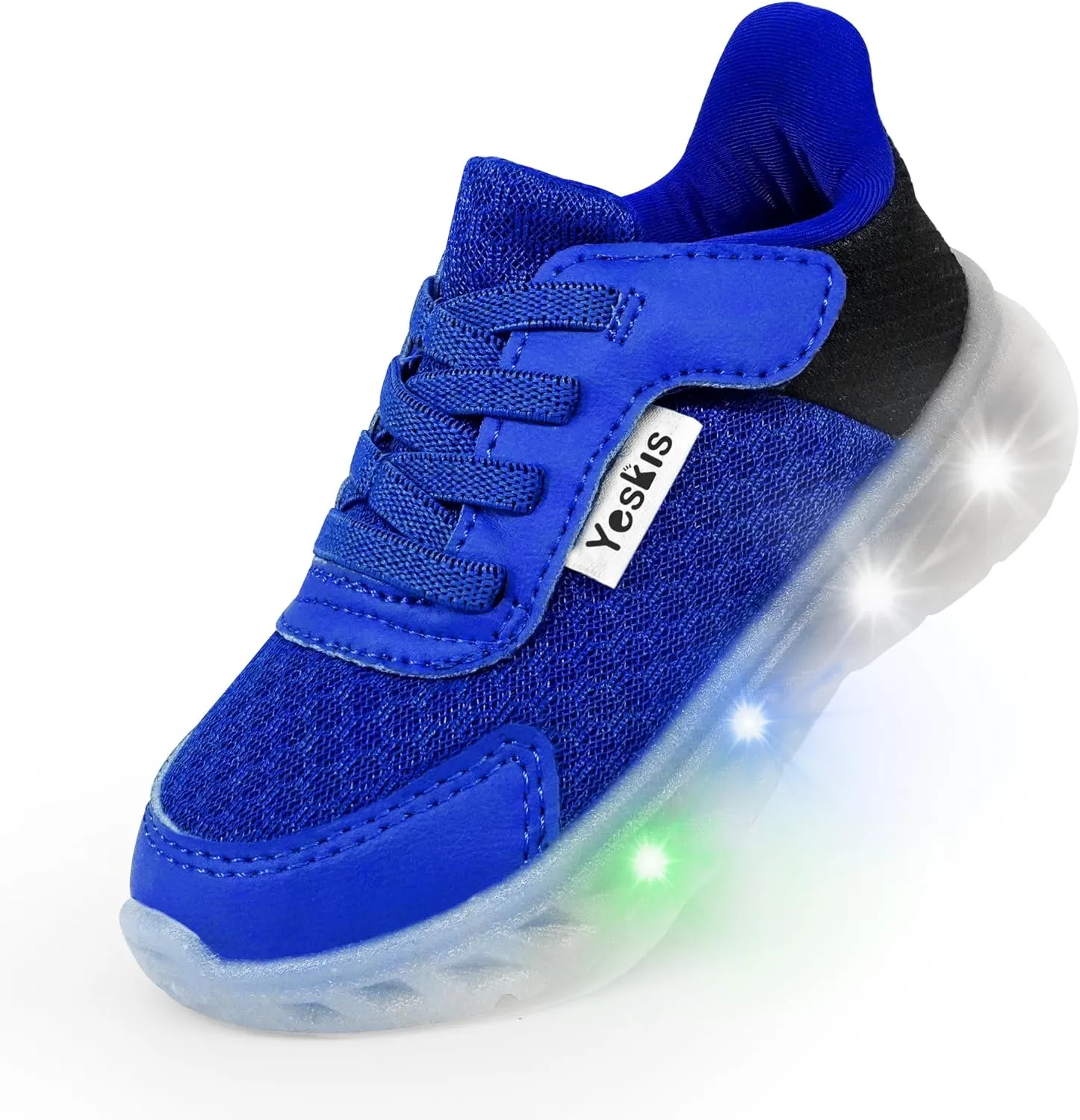 YESKIS Toddler Light Up Shoes Boys Girls Lightweight Breathable Mesh Non-Slip Running Sneakers for Toddler and Little Kid