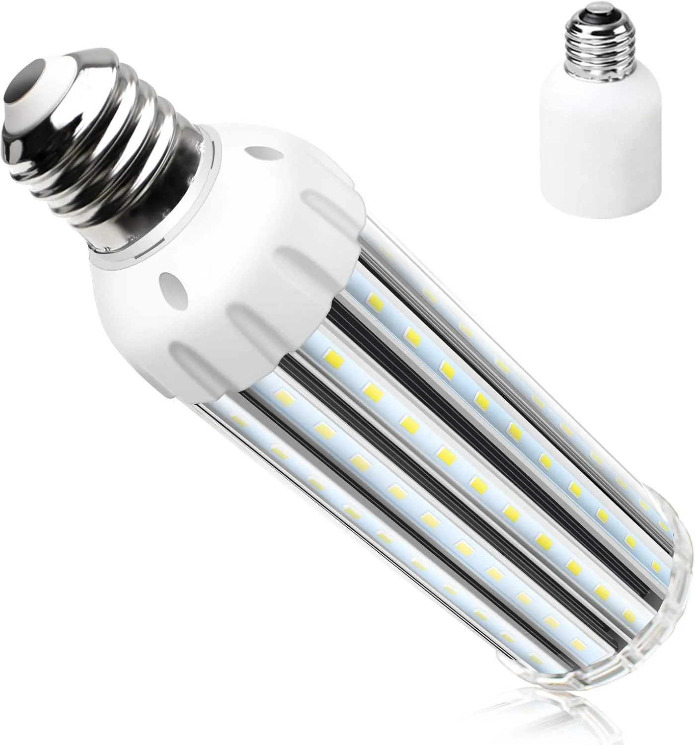 YGS-Tech Super Bright 54W LED Corn Light Bulb, E26/E39 Large Mogul Base, 6500K Daylight White, 400 Watt Equivalent for Indoor Large Area Lighting, Garage Factory Warehouse Backyard, HID, HPS