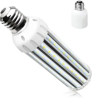 YGS-Tech Super Bright 54W LED Corn Light Bulb, E26/E39 Large Mogul Base, 6500K Daylight White, 400 Watt Equivalent for Indoor Large Area Lighting, Garage Factory Warehouse Backyard, HID, HPS