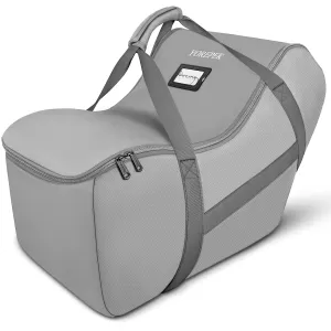 YOREPEK Car Seat Travel Bag for Airplane Compatible with Nuna Pipa Car Seat and Base, Fits for DOONA Stroller without Base, Padded Car Seat Carrier for Airport with 5 Protective Bumper Feet, All Gray