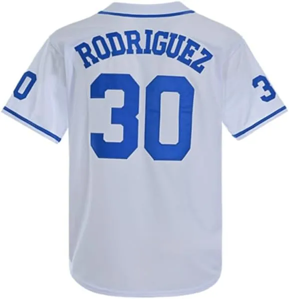 Youth The Sandlot Benny 'The Jet' Rodriguez 30 Hip Hop Stitched Sports Boys Shirts Movie Baseball Jerseys