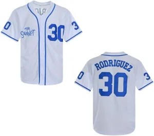 Youth The Sandlot Benny 'The Jet' Rodriguez 30 Hip Hop Stitched Sports Boys Shirts Movie Baseball Jerseys