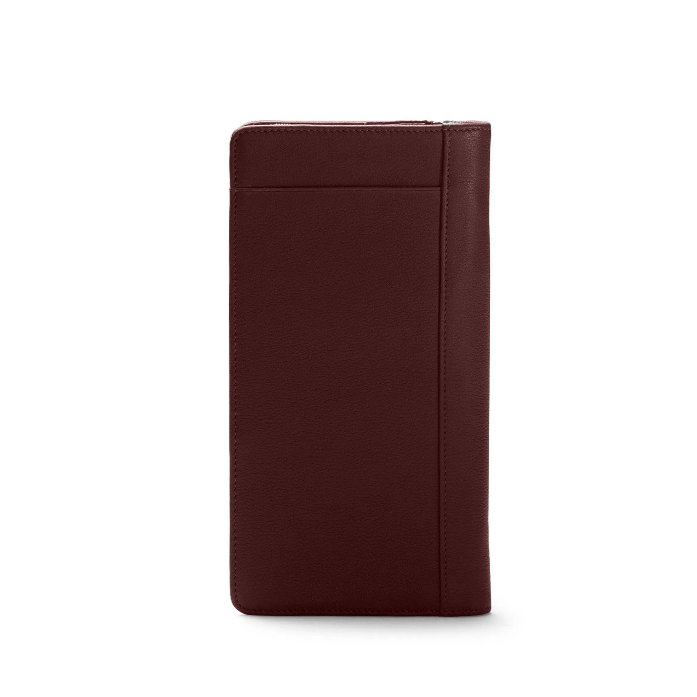 Zip Around Travel Wallet Bordeaux