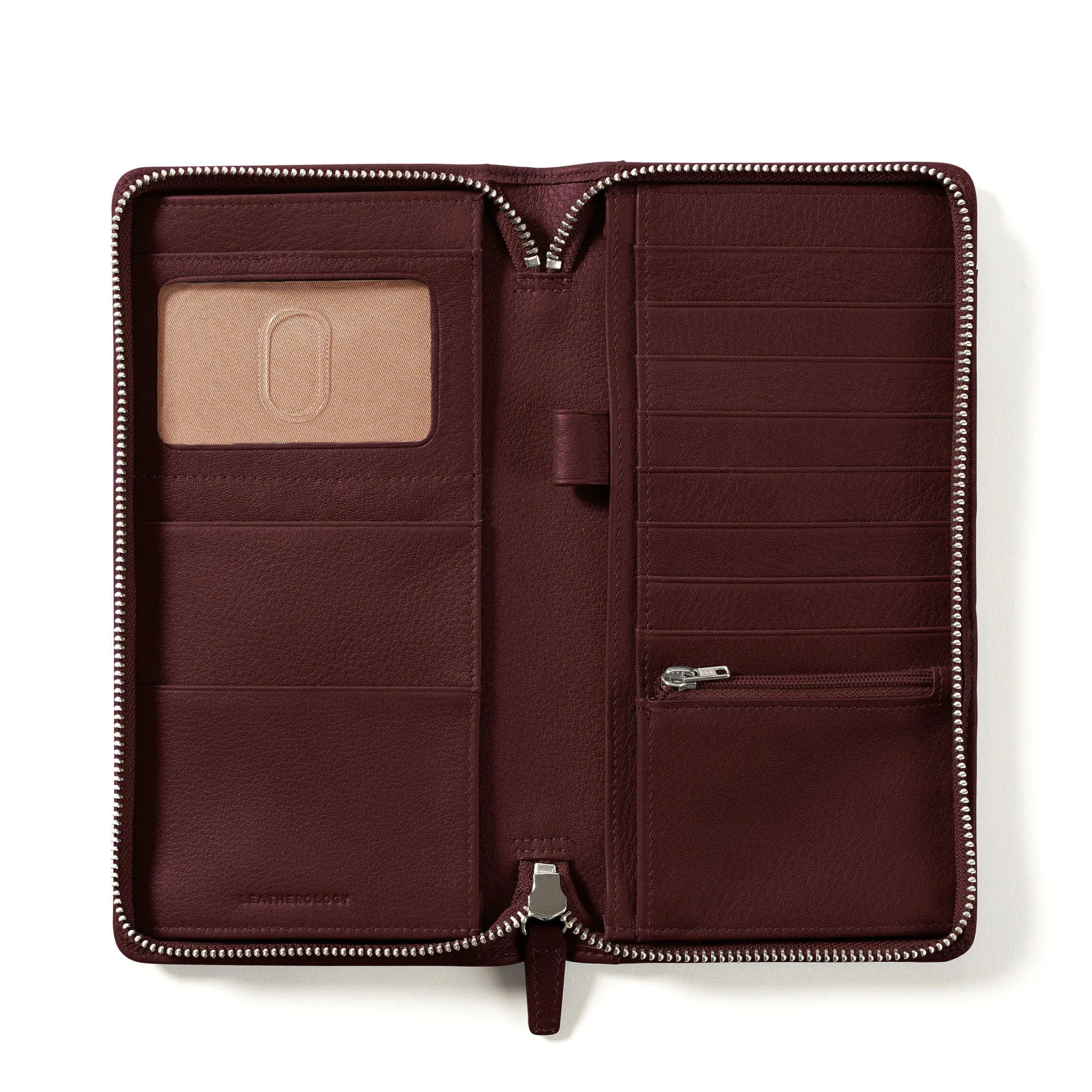 Zip Around Travel Wallet Bordeaux