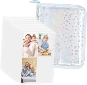 Zipper Photocard Binder Album Construction with Capacity for Card Collection Stylish Minimalist Design for Easy Photo Organization and